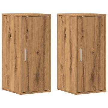 Shoe Cabinets 2 pcs Artisan Oak | Durable Storage Solution