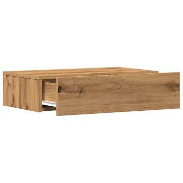 Stylish TV Cabinet with LED Lights - Artisan Oak | HipoMarket