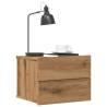  Wall-mounted Bedside Cabinets 2 pcs Artisan Oak 40x32x30 cm Colour artisan oak Quantity in Package 2 