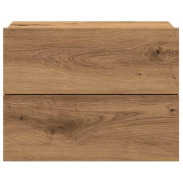 Wall-mounted Bedside Cabinets - Artisan Oak 2 pcs | HipoMarket