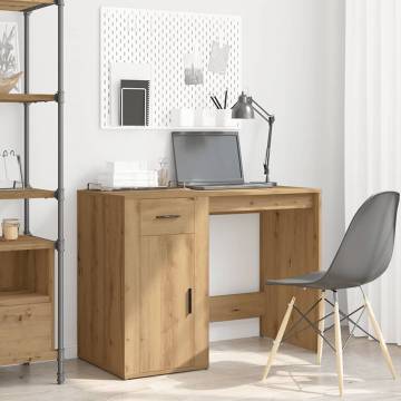 Elegant Desk in Artisan Oak - 100x49x75 cm | Hipo Market