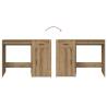 Elegant Desk in Artisan Oak - 100x49x75 cm | Hipo Market