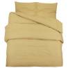 Duvet Cover Set Taupe 155x220 cm - Lightweight Microfiber