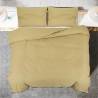 Duvet Cover Set Taupe 155x220 cm - Lightweight Microfiber