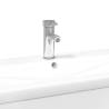 Stylish Bathroom Sink Cabinet with Built-in Basin - White