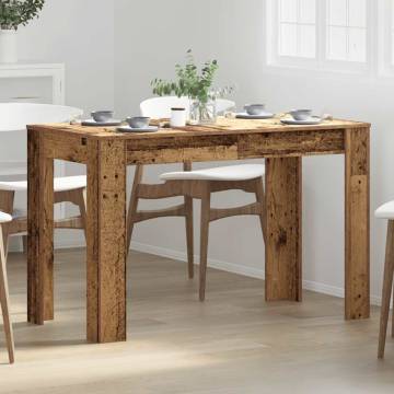 Dining Table Old Wood 120x60 cm - Stylish & Durable