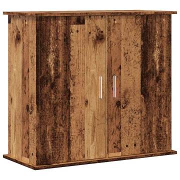 Aquarium Stand Old Wood 81x36x73 cm - Stylish & Durable