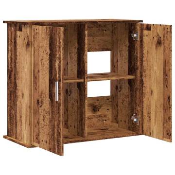 Aquarium Stand Old Wood 81x36x73 cm - Stylish & Durable