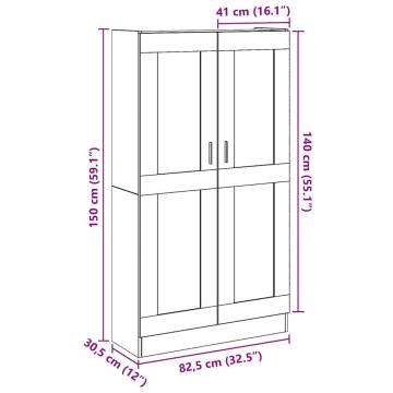 Highboard Artisan Oak - Stylish Storage Solution | HipoMarket