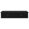 Stylish Black Wall Shelf with Drawers - 80x31 cm | HipoMarket