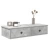  Wall Shelf with Drawers Concrete Grey 80x31x17 cm Engineered Wood Colour concrete grey Size 80 x 31 x 17 cm Quantity in Package 1 Number of Pieces 