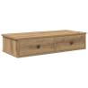 Wall Shelf with Drawers - Artisan Oak - 80x31x17 cm