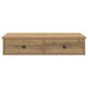 Wall Shelf with Drawers - Artisan Oak - 80x31x17 cm