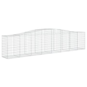 Arched Gabion Baskets - 20 pcs Galvanised Iron | HipoMarket