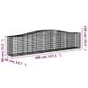 Arched Gabion Baskets - 20 pcs Galvanised Iron | HipoMarket