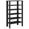 Elegant Black Shoe Rack - 61x32x105 cm - Engineered Wood