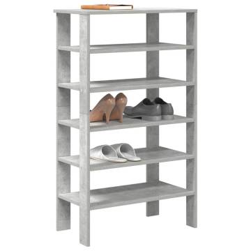 Shoe Rack Concrete Oak – Stylish Storage Solution | Hipomarket