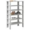  Shoe Rack Concrete Oak 61x32x105 cm Engineered Wood Colour concrete grey Quantity in Package 1 Height 105 cm Number of 