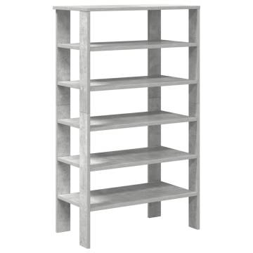 Shoe Rack Concrete Oak – Stylish Storage Solution | Hipomarket