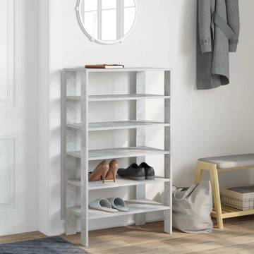 Shoe Rack Concrete Oak – Stylish Storage Solution | Hipomarket