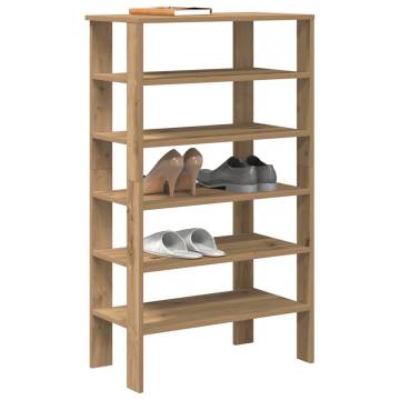 Shoe Rack Artisan Oak 61x32x105 cm - Stylish Storage Solution