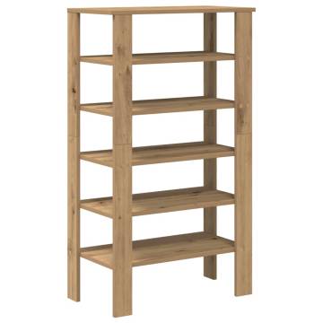 Shoe Rack Artisan Oak 61x32x105 cm - Stylish Storage Solution