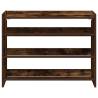 Shoe Rack Smoked Oak 80x25x61.5 cm - Elegant Storage Solution