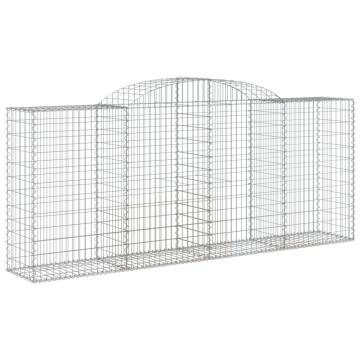 Arched Gabion Baskets 13 pcs - Durable Galvanised Iron