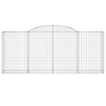 Arched Gabion Baskets 13 pcs - Durable Galvanised Iron