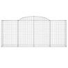 Arched Gabion Baskets 13 pcs - Durable Galvanised Iron