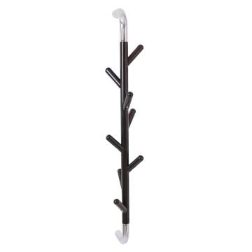 V-Part Coat Rack with 8 Hooks - Linair Black