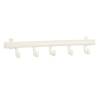 V-Part Coat Rack with 5 Hooks Techno 5 White - Stylish Storage