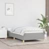  Bed Frame without Mattress Light Grey 90x190 cm Single Single Fabric Colour light grey Size 3ft single Height 35 cm 