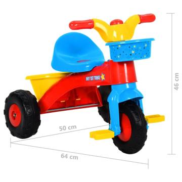 Multicolour Tricycle for Kids - Fun & Safe Cycling