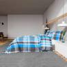 Blue and Grey Cotton Duvet Cover Set 220x240 cm | Hipomarket