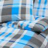 Blue and Grey Cotton Duvet Cover Set 220x240 cm | Hipomarket