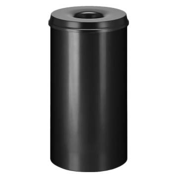 V-Part 50L Self-Extinguishing Waste Paper Bin - Black