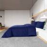 Navy Blue Duvet Cover Set 225x220 cm - Lightweight Microfiber