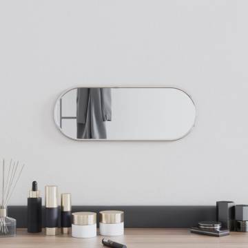 Wall Mirror Silver 40x15 cm Oval - Minimalistic Decor