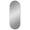 Wall Mirror Silver 40x15 cm Oval - Minimalistic Decor