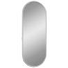 Wall Mirror Silver 40x15 cm Oval - Minimalistic Decor