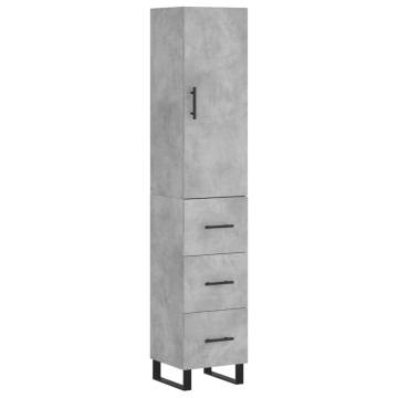 Highboard Concrete Grey - Stylish & Durable Storage Solution