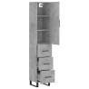 Highboard Concrete Grey - Stylish & Durable Storage Solution