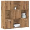  Bookshelf Artisan Oak 90x28x90 cm Engineered Wood Colour artisan oak Quantity in Package 1 