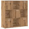 Bookshelf Artisan Oak 90x28x90 cm - Durable Engineered Wood