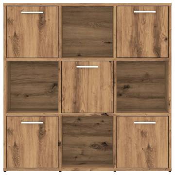 Bookshelf Artisan Oak 90x28x90 cm - Durable Engineered Wood