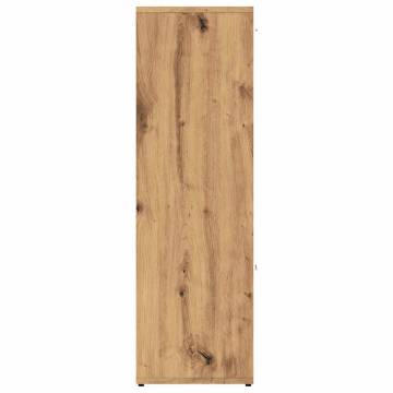 Bookshelf Artisan Oak 90x28x90 cm - Durable Engineered Wood