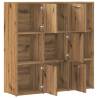 Bookshelf Artisan Oak 90x28x90 cm - Durable Engineered Wood