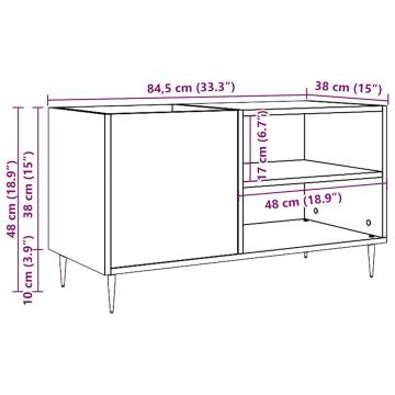 Record Cabinet Artisan Oak - Durable Vinyl Storage - Hipomarket