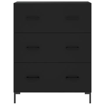 Stylish Highboard Black 69.5x34x180 cm | Hipomarket